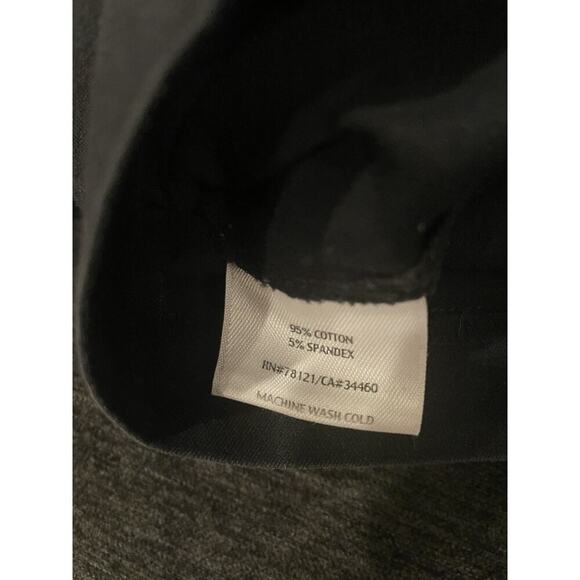 EILEEN FISHER Black Pull On Stretch Side Zip Ankle Pants Straight Crop Cotton M - Picture 4 of 7